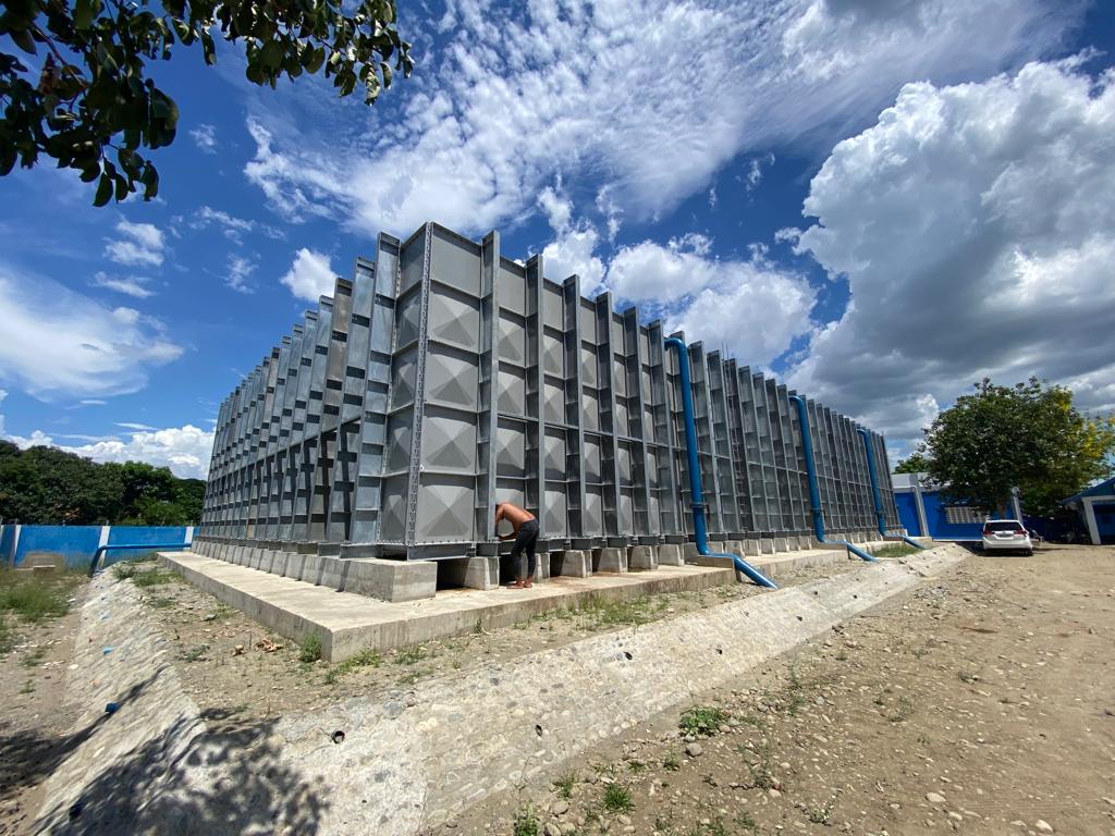 GRP FRP Water Tank installed in Dagupan Water District, Philippines