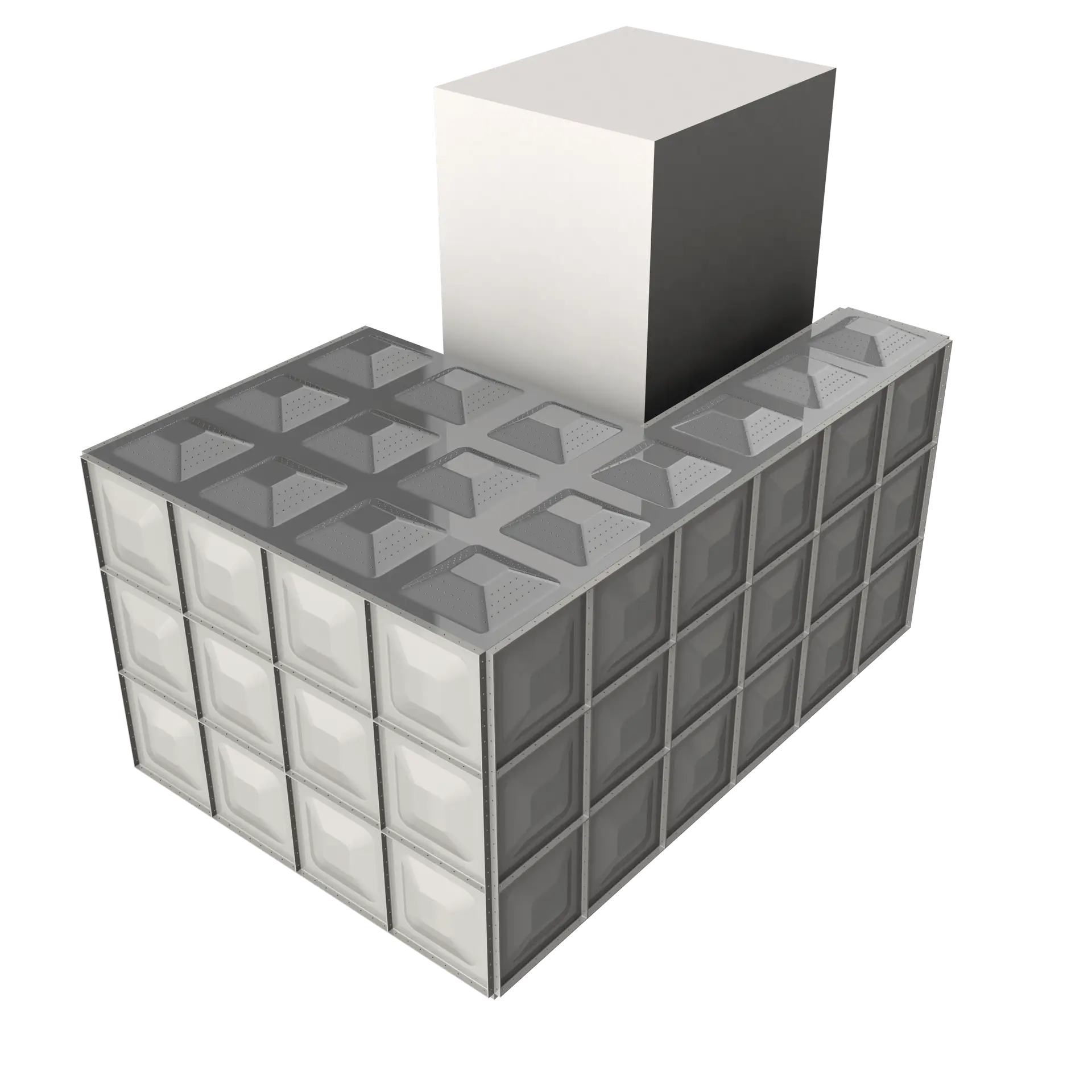 3D model of SS316 Stainless Steel Water Tank
