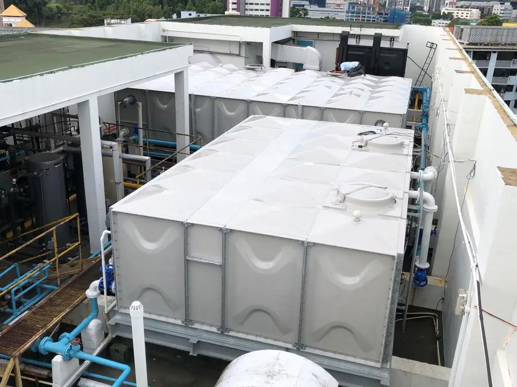 Our Water Storage Solution - FRP GRP Water Tank - Installation at Miramar Hotel
