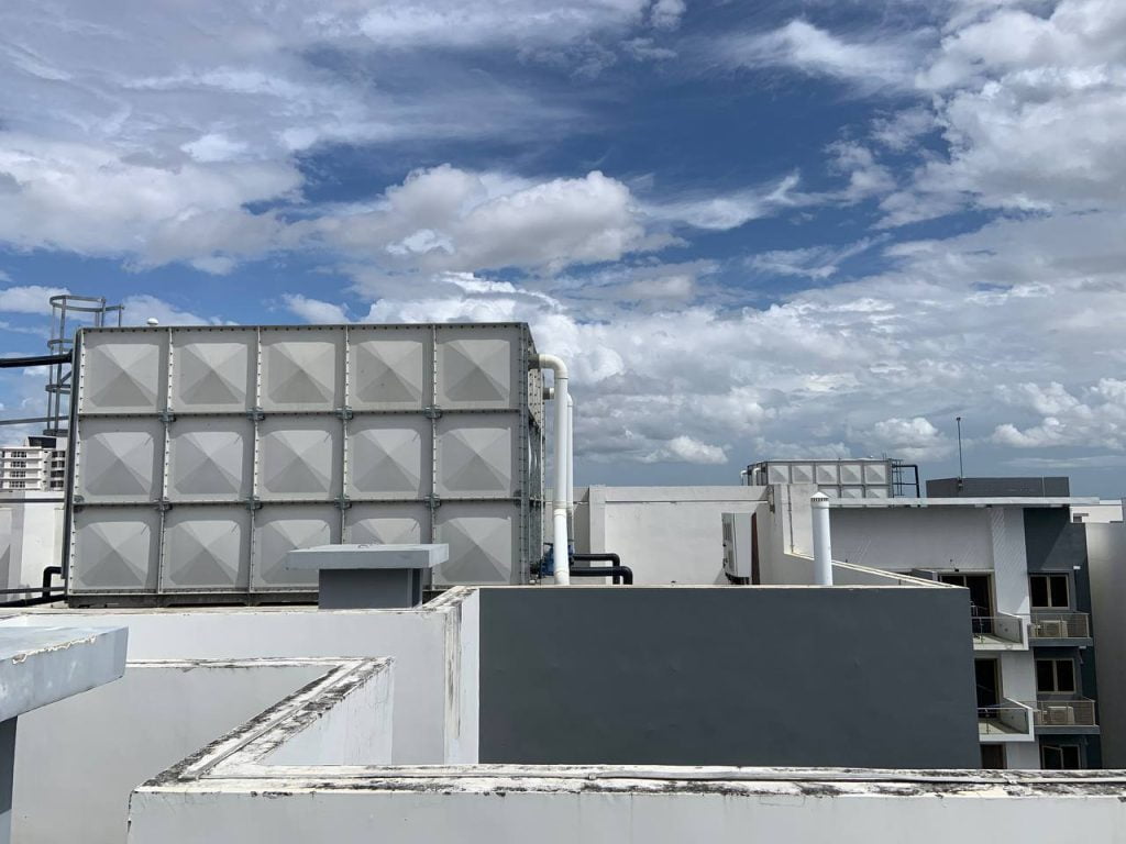 Photo of our GRP FRP water tank after 8 years