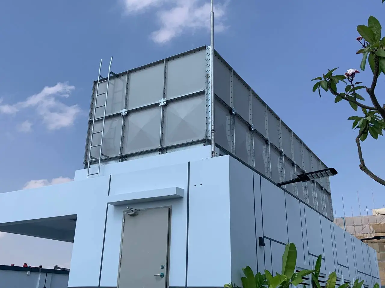FRP Water Tank on rooftop of Residence H