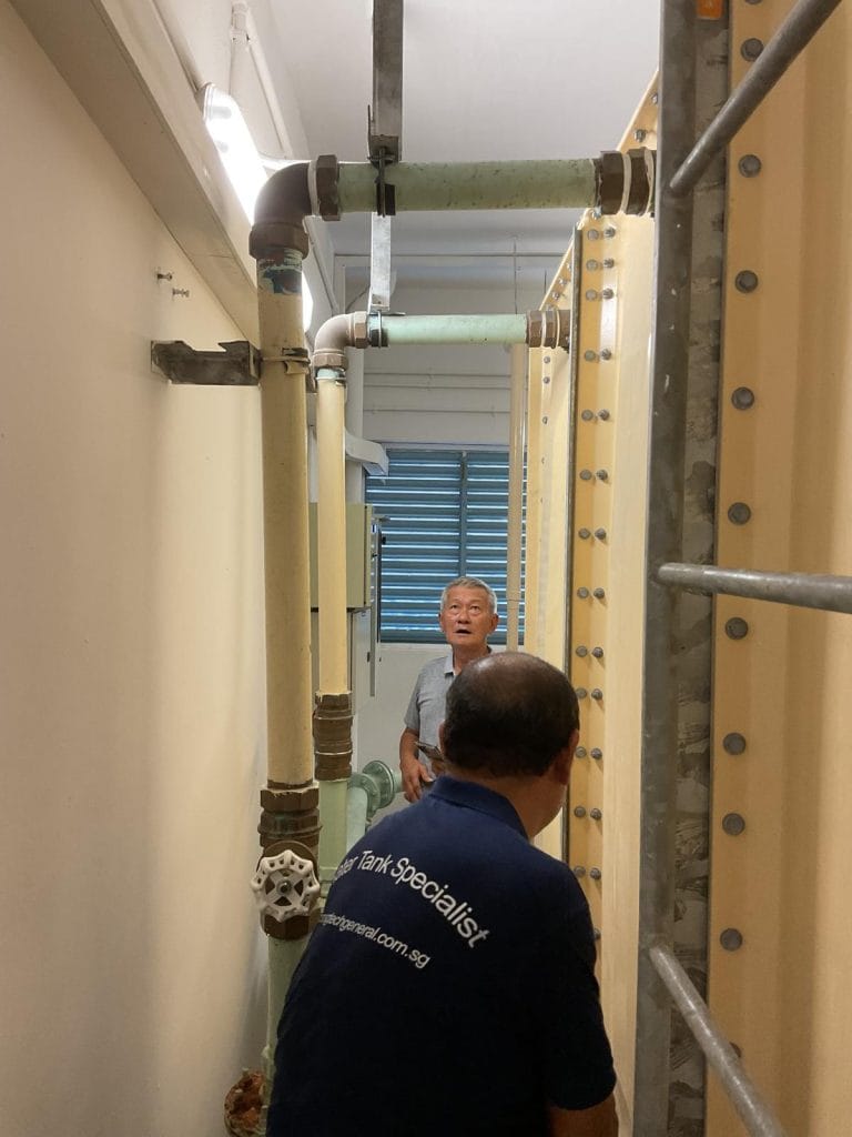 water tank inspection by magtech general team