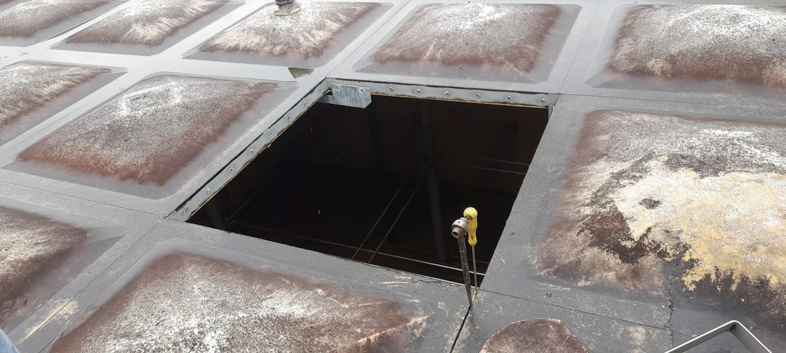 Water Tank Roof Cover Panel Replacement