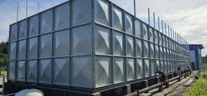 Semi Installed FRP Water Tank in Singapore, Jurong Island