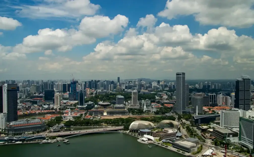 Aerial View of Singapore Skyline with Landmarks - magtech general about us page