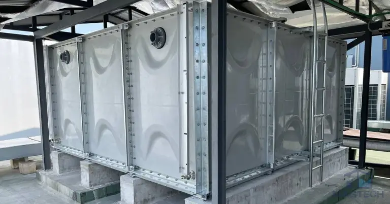 FRP sectional tank installation at Samaky Tower Feature Img