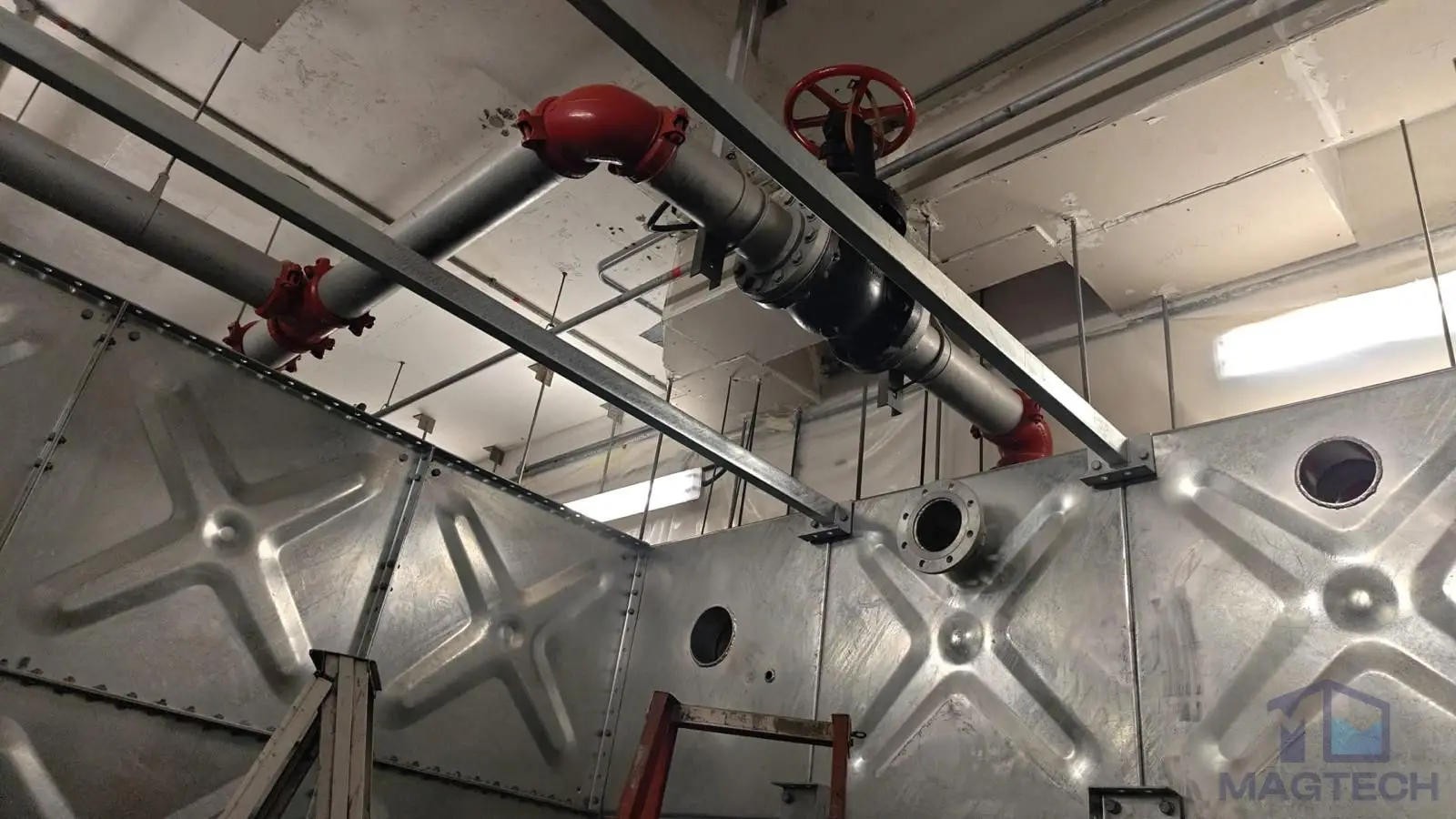 Level 23 HDG sprinkler water tank replacement Works 1
