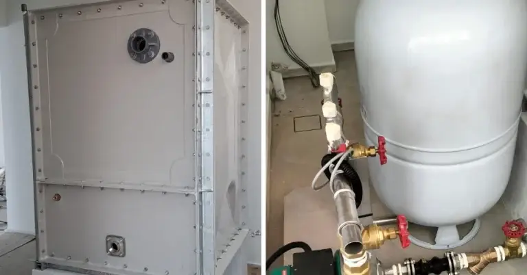 FRP domestic tank installation at 92 Siglap Drive