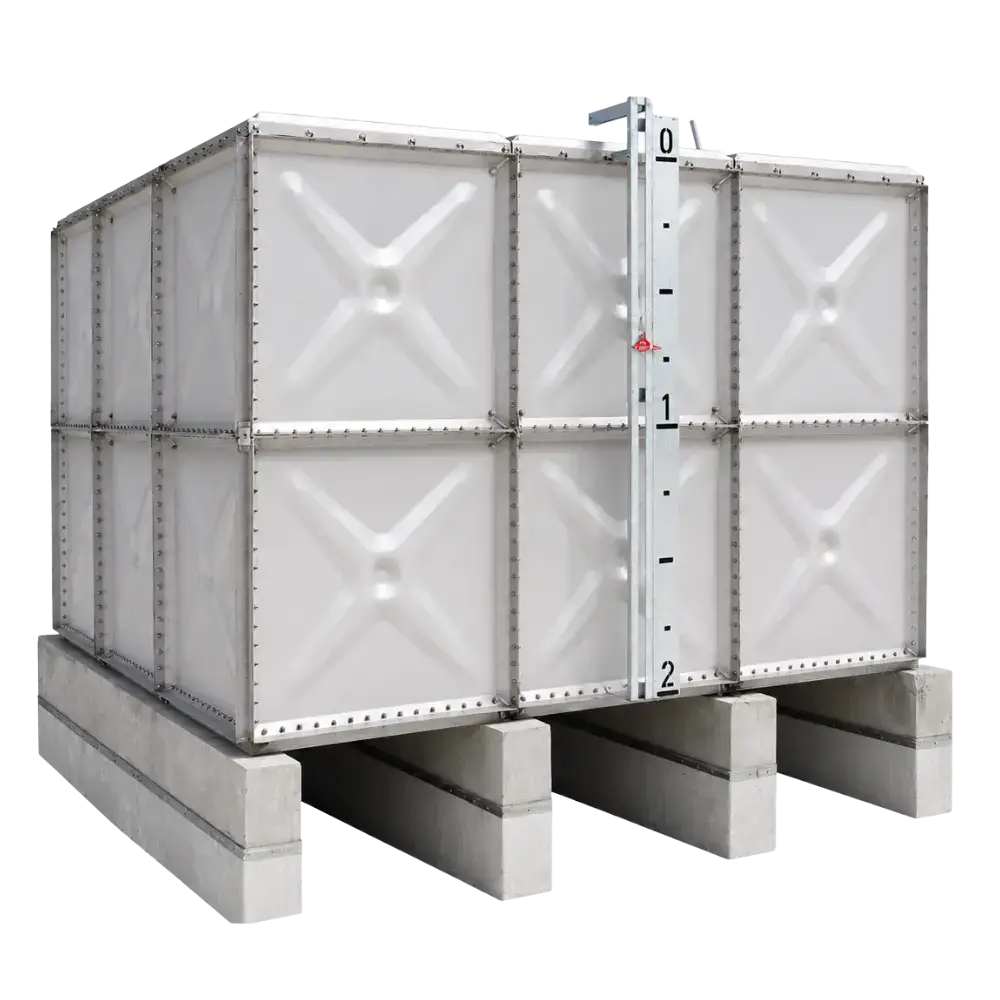 SS304 Stainless Steel Water Tank mockup trans magtech