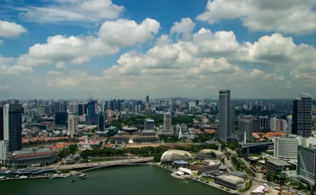 Aerial View of Singapore Skyline with Landmarks - magtech general about us page